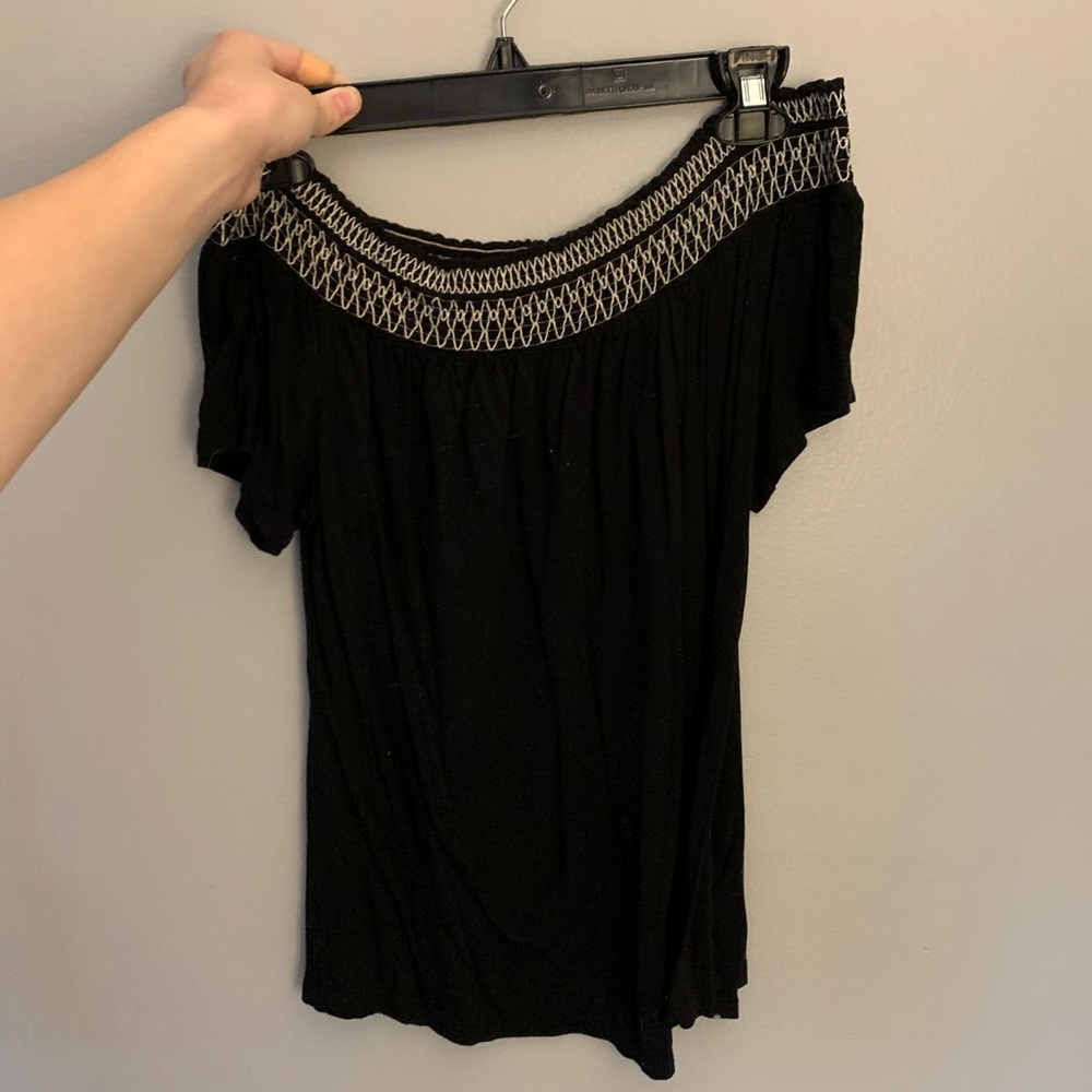 old navy off the shoulder shirt